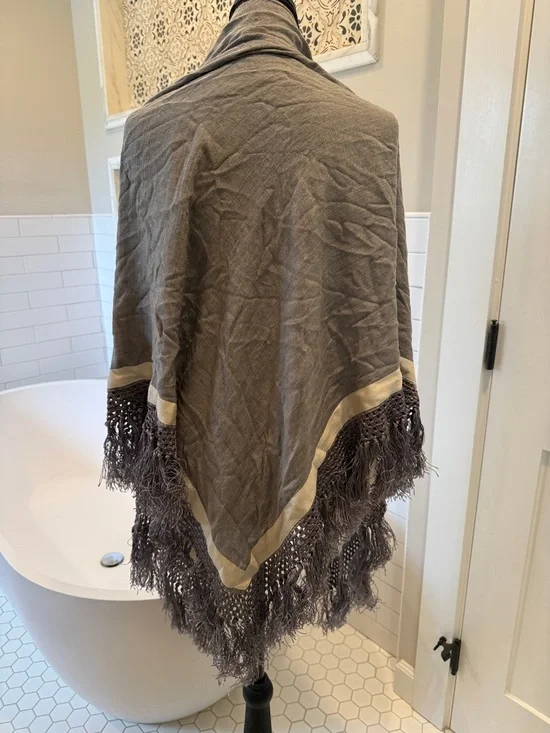 rag & bone Neutral Gray Linen-Silk Blend Top - Picture 5 of 8